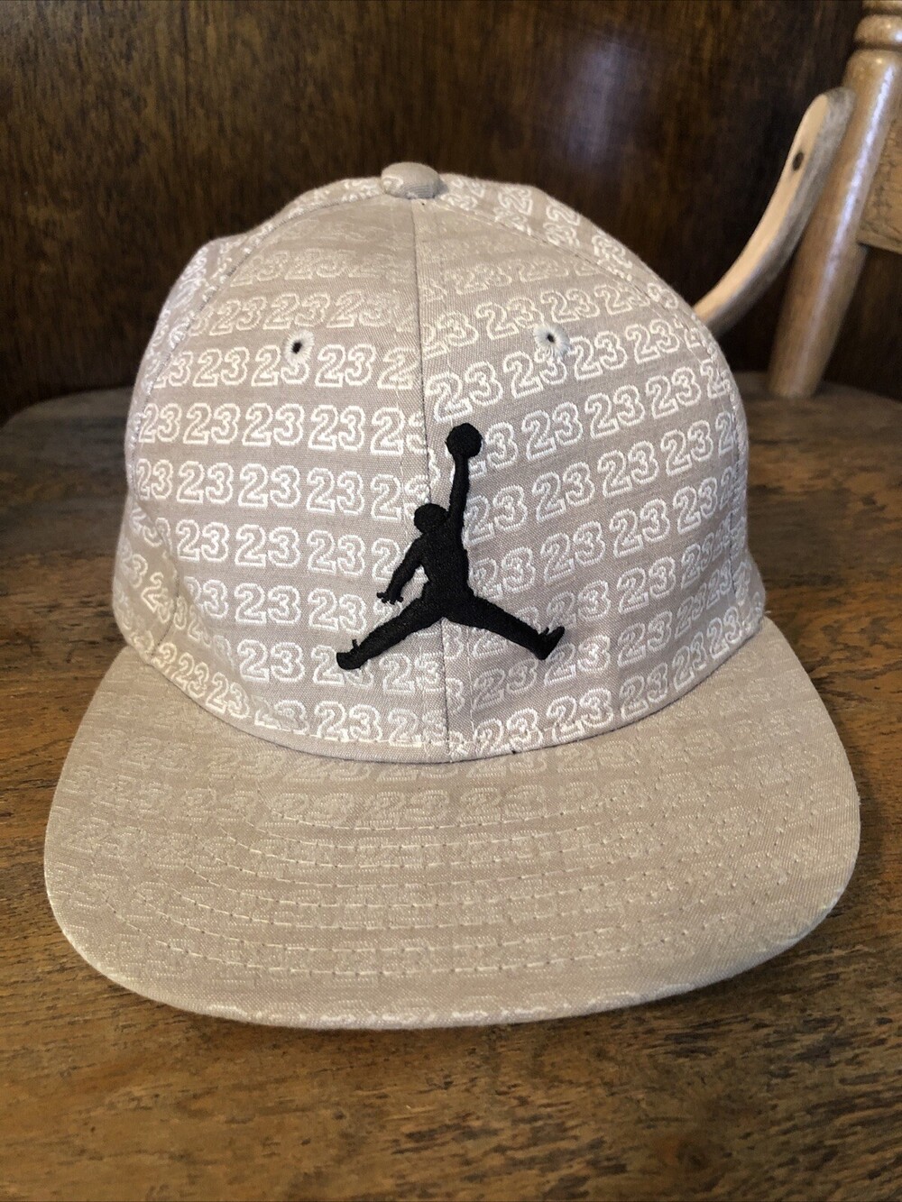 Nike Air Jordan Jumpman 23 Snapback Youth Cap Hat Athletic Gray